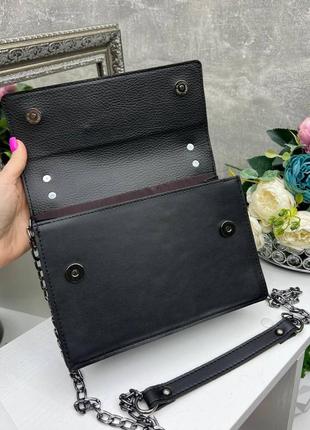 Маленькая сумка через плечо модная брендовая сумочка кросс-боди беевая ( кремовая )