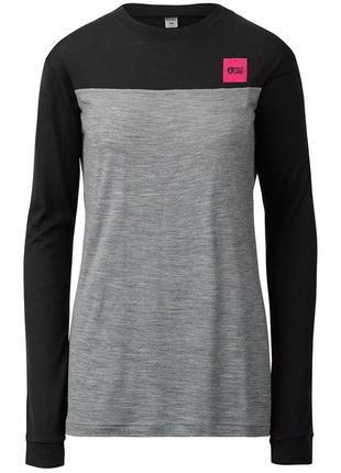 Реглан женский picture organic malyn women l черный-серый
