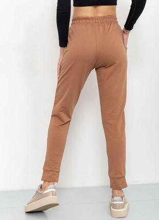 Спорт штани жіночі демісезонні, колір коричневий, 226r0255 фото