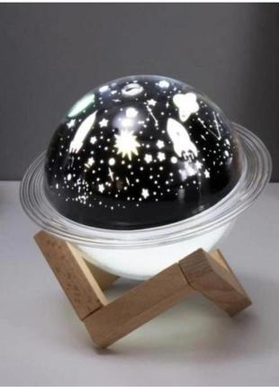 Ночник увлажнитель воздуха 2в1 звездное небо с usb зарядкой
