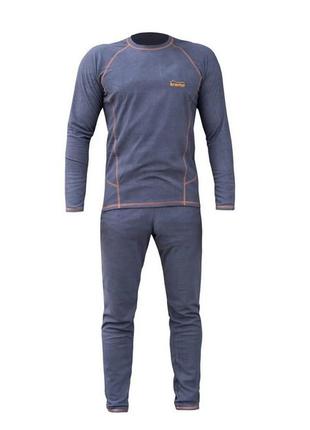 Термобелье на флисе мужское tramp microfleece m grey (utrum-020-grey-m)