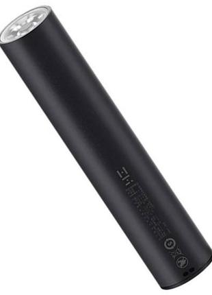 Фонарик xiaomi zmi portable flashlight + power bank 5000 мач black (lpb02)