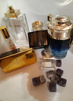 Сет лот брендовые флаконы от парфюмов dior,gucci, dolce gabbana,paco rabanne