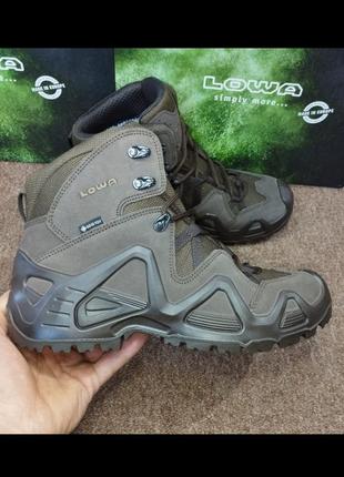 Ботинки тактические lowa zephyr#x mid tf dark brown. gore-tex. оригинал!!
