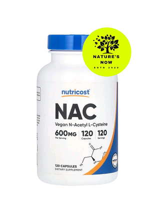 Nutricost nac 600 мг — 120 капсул/сша, ацетилцестеїн
