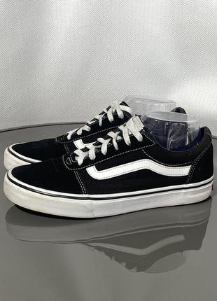 Кеди vans ward black and white кросівки жіночі чоловічі кроссовки женские мужчкие