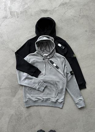 Худи с капюшоном-тон айленд stone island
