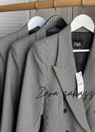 Двухбортный пиджак, жакет, блейзер zara