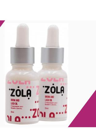Масло для восстановления ресниц и бровей zola
