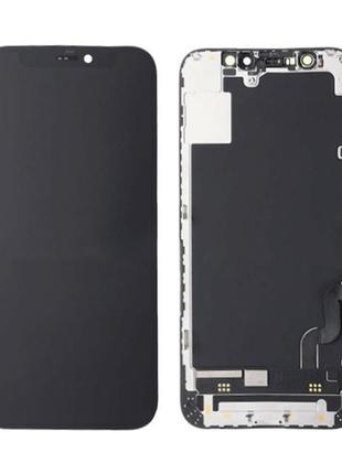 Дисплей iphone 12 mini в зборі з сенсором та рамкою black (знятий оригінал)