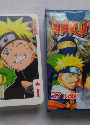 Сувенирные игральные карты naruto, японские комиксы, 37 карт.