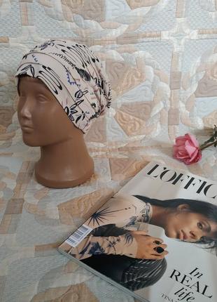 Ніжна демісезонна шапка, 95% віскоза