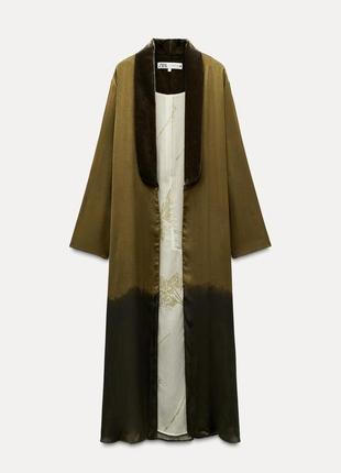 Відкрите оксамитове кімоно zara new