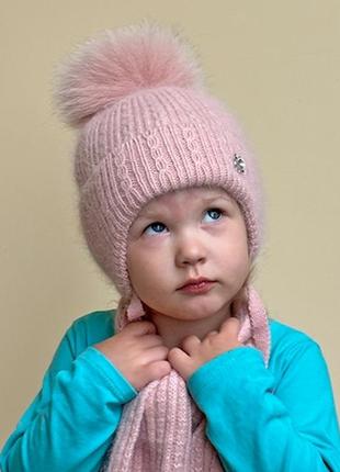 Зимние шапочки эва ангора, ог46-48,48-50, 50-54см