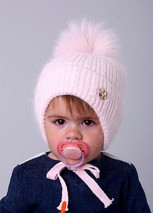 Зимние шапочки эва ангора, ог46-48,48-50, 50-54см