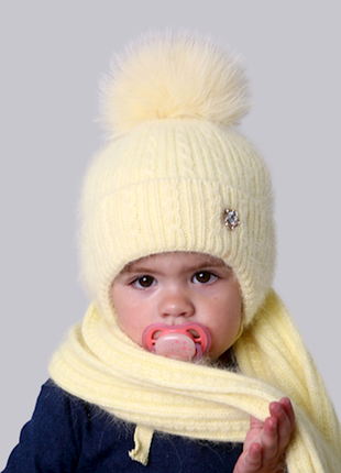 Зимние шапочки эва ангора, ог46-48,48-50, 50-54см