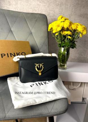 Чорна сумка pinko , сумка конверт pinko