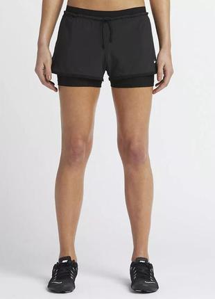 Женские шорты nike w nk flx short 2in1