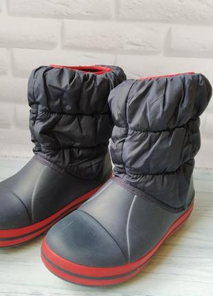 Чоботи дитячі зимові crocs kids winter puff boot. 31-32 розмір
