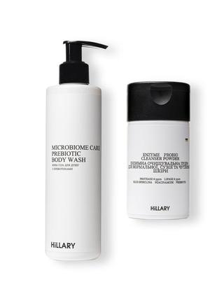 Ензимна пудра для нормальної та сухої шкіри +  крем-гель для душу з пребіотиками