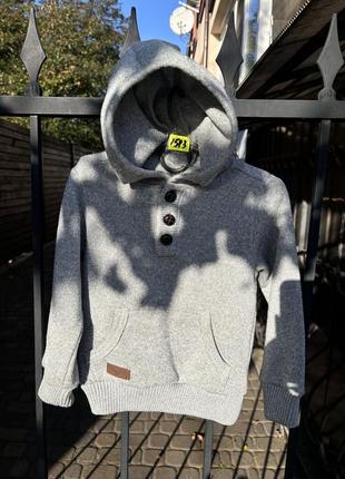 Фото 1583 вязаный свитшот cool club на рост 104 см на флисе ,