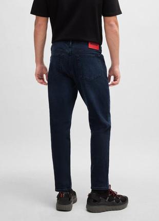 Чоловічі джинси hugo,tapered-fit contrasting-panel jeans
