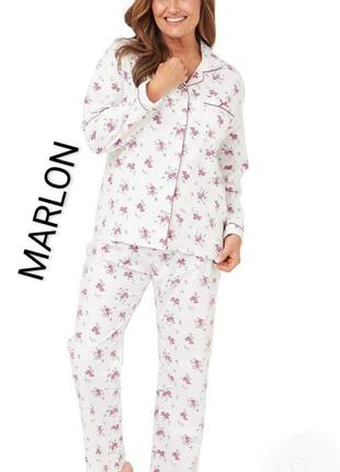 Новый коттоновый домашний костюм пижама бренда marlon u9 16-18 eur 44-46