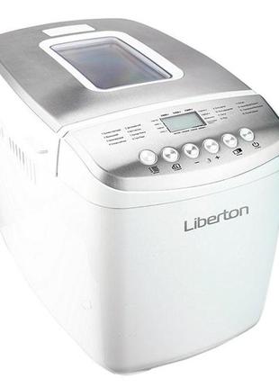 Хлебопечка с двумя лопастями и функцией йогурт liberton lbm-6308 16 программ