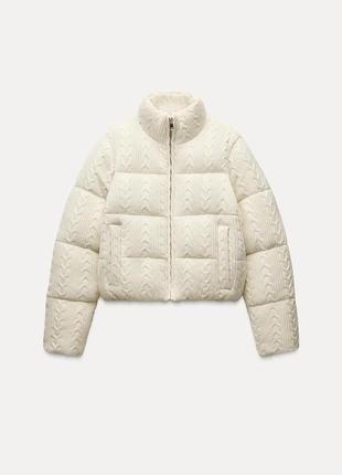 Стеганая трикотажная куртка zara