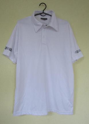 Мужская спортивная футболка поло в рубчик