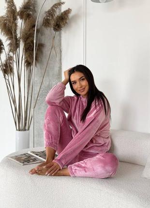 Тепла,махрова піжама