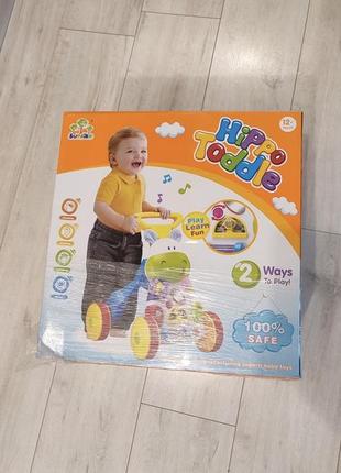 Каталка ходунцы бегемотик 3