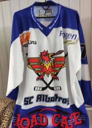 Спорт фірмова хокейна футболка s.c albatros berger.швейцарія .хл