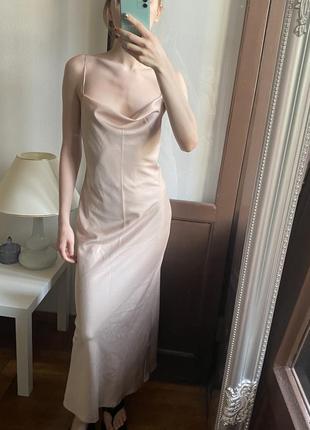 Платье платье платье комбинация в стиле белья бежевый цвет