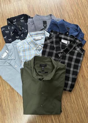 Мужские рубашки asos, h&m, new look