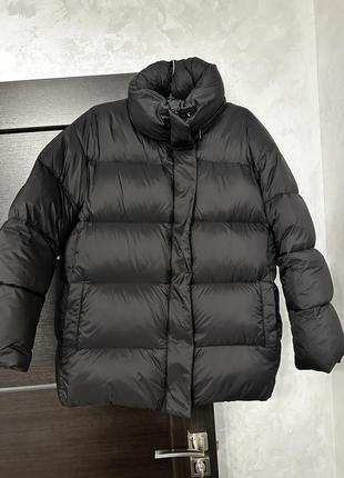 Куртка пуховик zara s xs пуфер зефирка пальто
