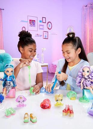 Лялька рейнбоу хай віолетта зі слаймом rainbow high violet slime ігровий набір з лялькою вайолет7 фото