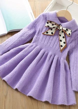 Вязаные красивые платья для девочек (21) 2