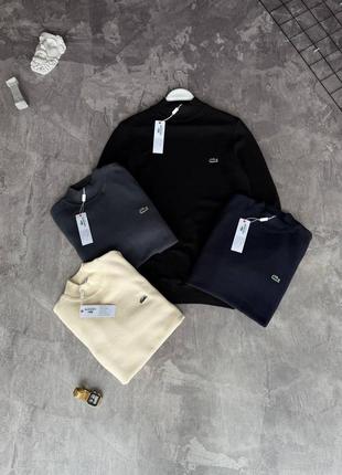Чоловічий стильний теплий світер светр lacoste 3
