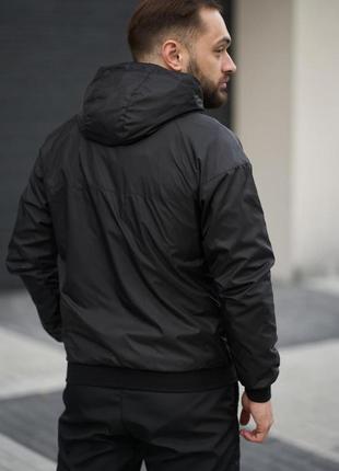 Вітровка чоловіча "windrunner jacket" nike чорна6 фото