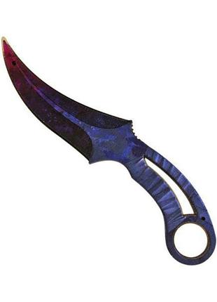 Деревянный нож "фанг обсидиан" fan-o