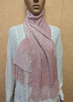 Оксамитовий велюровий шарф жіночий4 фото