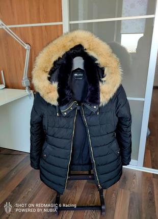 Пуховик, куртка зимня zara
