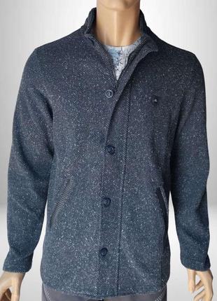 Трикотажний чоловічий піджак dcs 1128 сірий артикул: jacket0001