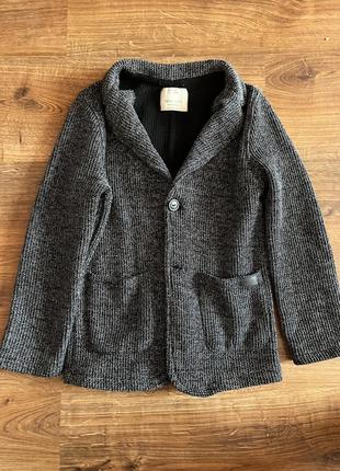 Піджак zara для хлопчика 8 128 теплий светр кардиган zara