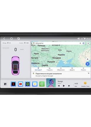 Штатная магнитола 9" lesko для mitsubishi asx i рестайлинг 2012-2016 4/64 qled carplay 4g 360 prime 3шт