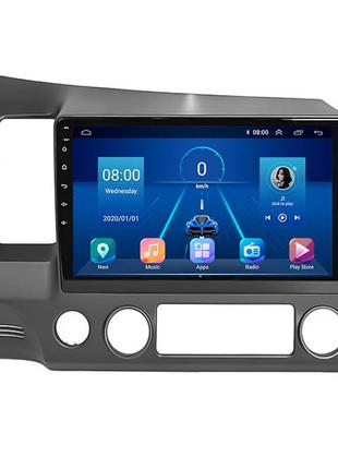 Штатная магнитола lesko для honda civic (2006-2011гг.) 10.1" 2/32gb wi-fi optima gps android хонда 24шт