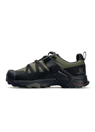 Мужские кроссовки salomon x ultra 4 khaki black9 фото