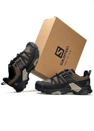 Чоловічі кросівки salomon x ultra 4 brown black