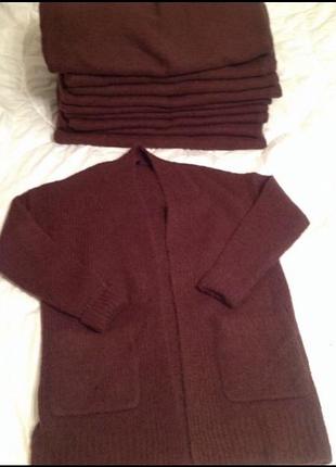 Новий кардиган вовна +мохер 52++
